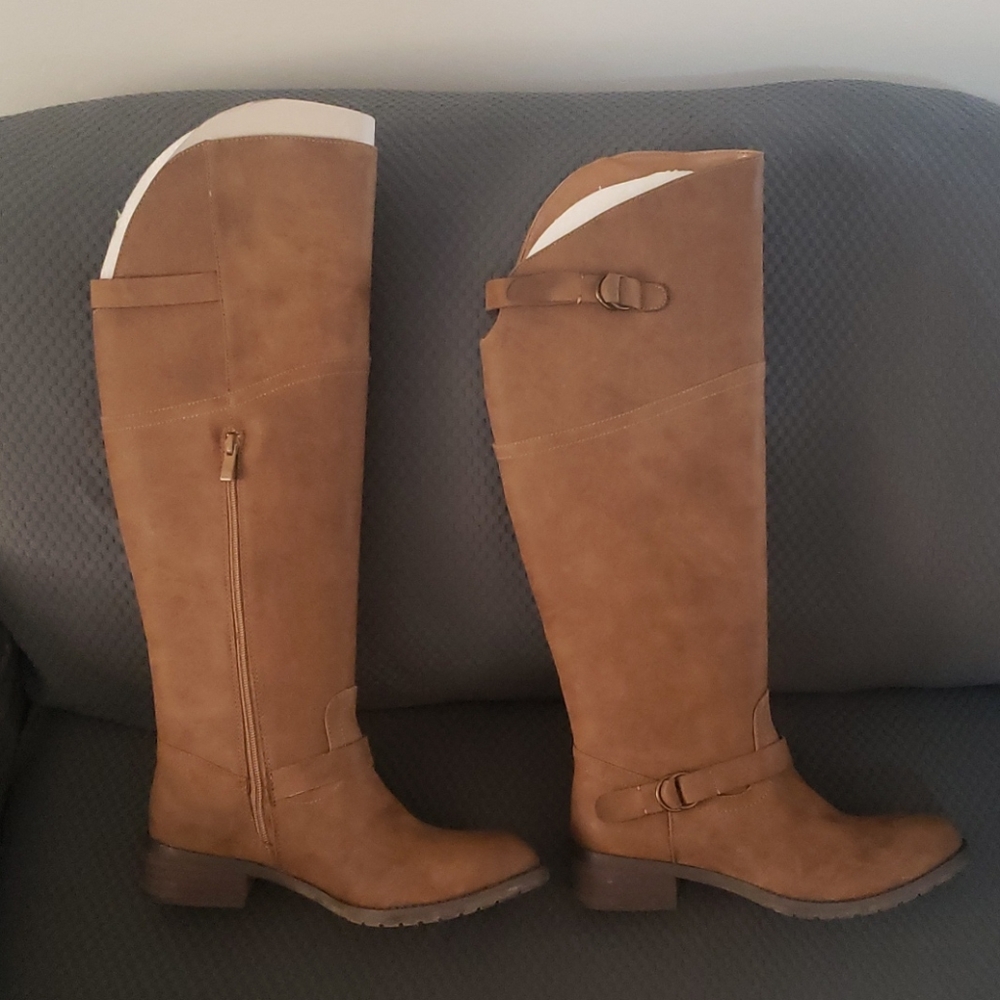 Shi by Journeys Carmelle Tan knee boots
